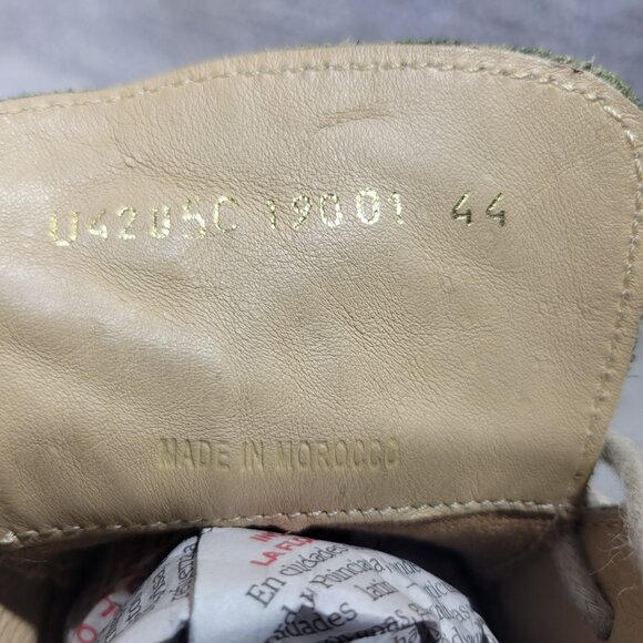 Geox Zal Men's Size EU 44 US 11 Olive Green Leather Lace up Ankle Boots - Picture 11 of 11